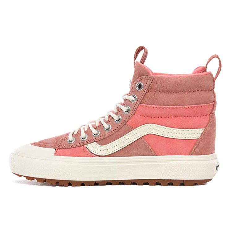 Vans Sk8 Comfortable High-Top Skate Shoes Unisex Sneakers Pink White VN0A4P3I2UU
