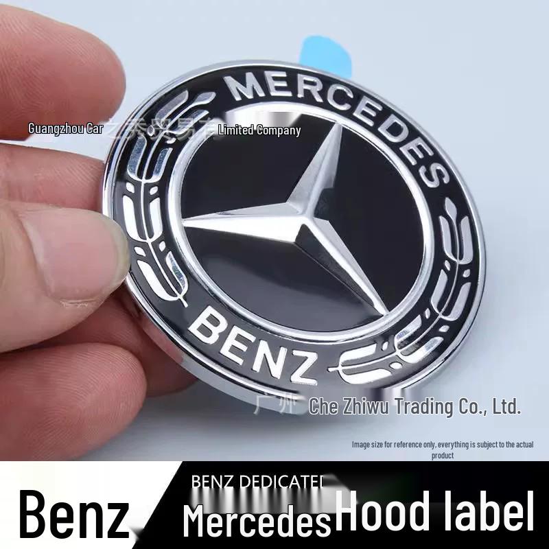 Mercedes Hood Flat Badge Decoration for ERS Class GLC GLK CLA CLS