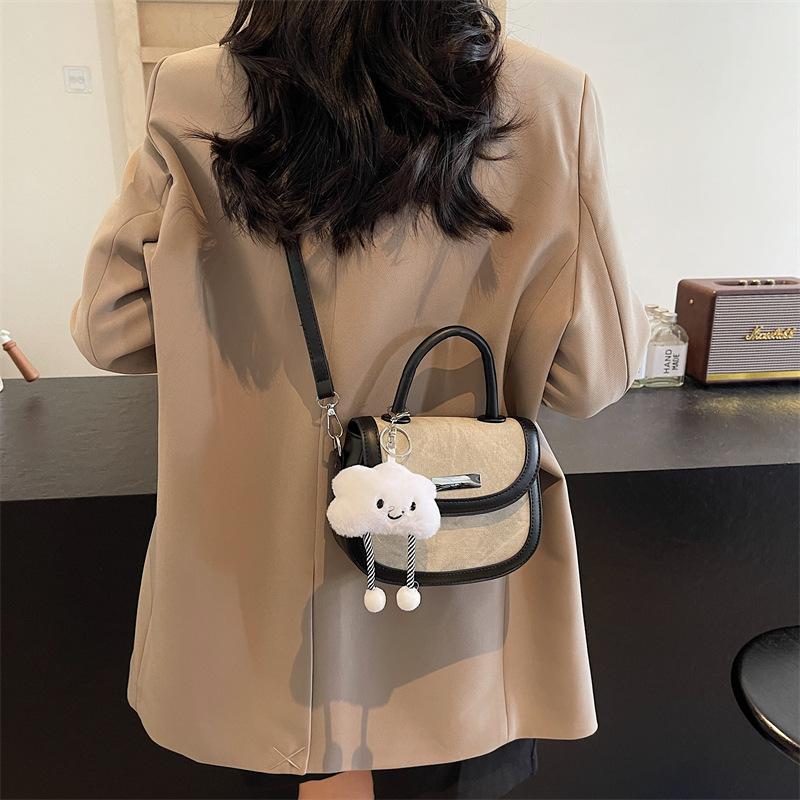 Retro Handbag Women's 2025 New Simple Square Bag Trendy Fashion Versatile Shoulder Messenger Bag