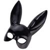 Black Bunny Ear Rabbit Mask Women Masquerade Anime Cosplay Full Face Headwear Easter Halloween Eve Event Accessories