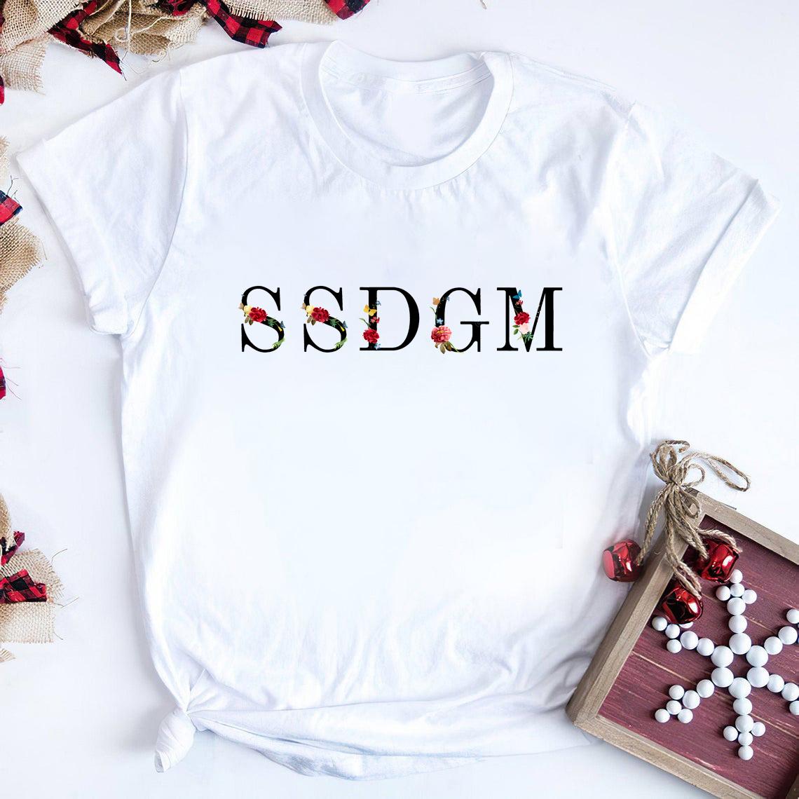 

2025 SSDGM Floral Shirt My Favorite Murder TShirt Stay Sexy Dont Get Murdered MFM Tees Cute Murderino Shirts Harajuku Tops S