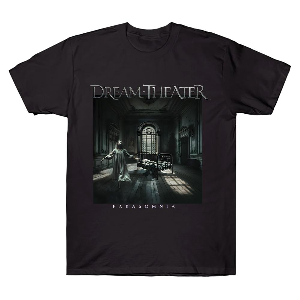 

Футболки Dream Theater Парасомния Мужская футболка Хлопок Футболка с коротким рукавом Хип-хоп Винтажные футболки группы Y2k Уличная одежда Унисекс XS чёрный