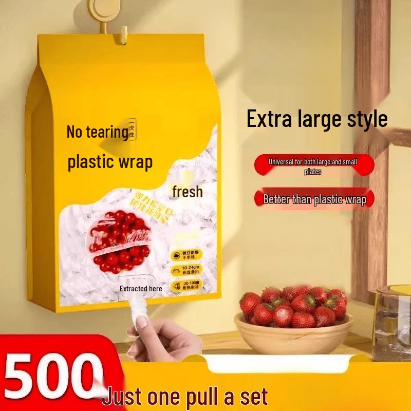 Wall-Mounted Pull-Out Disposable Food Storage Covers