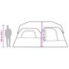Family Tent for 9 Persons Blue Quick Release Waterproof