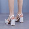 Fashion Shoes for Women Summer Elegant Women Platform Sandals Plus Size 34-42 Comfortable Non-slip Zapatos De Mujer Party Evening Shoes