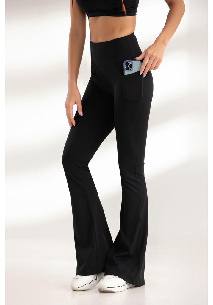 High Waist Seamless Bell Bottom Yoga Pants - Nude Feel, Butt Lifting, Quick Dry, Fitness Wear