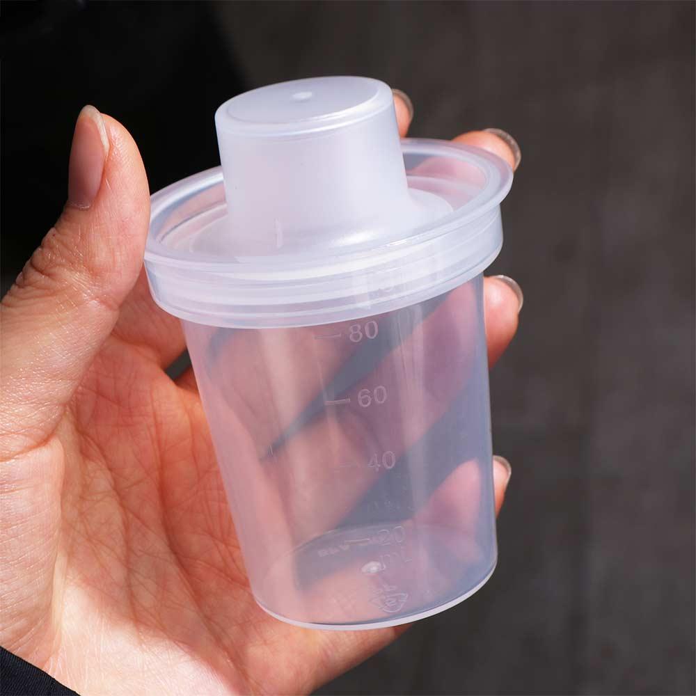 6PCS Transparent Portable Formula Storage Bottle Leakproof Plastic Milk Powder Container 80ML Moisture-proof Baby Formula Box