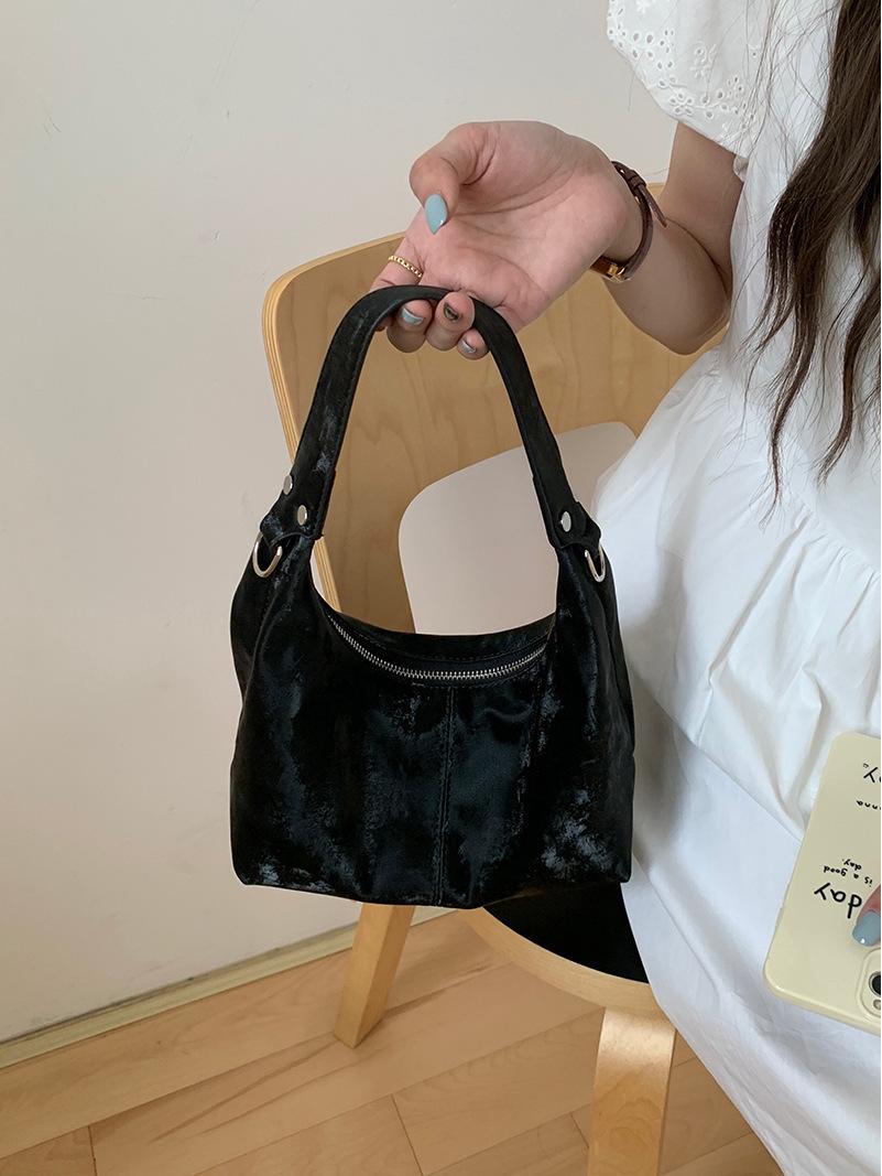 

2025 Лето Макарон Маленькая свежая сумка через плечо и сумка-мессенджер в китайском стиле чёрный