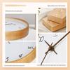 Polaris Nordic Style Solid Wood Silent Wall Clock