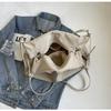 IELGY Portable Commuter Large Capacity Casual Bag Fashion Tote Bag All-Match Canvas Shoulder Bag