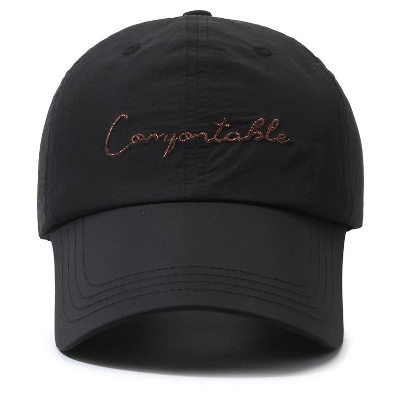 Spring Summer Thin Quick-Drying Candy Colored Baseball Cap Female Letter Sunshade Cap
