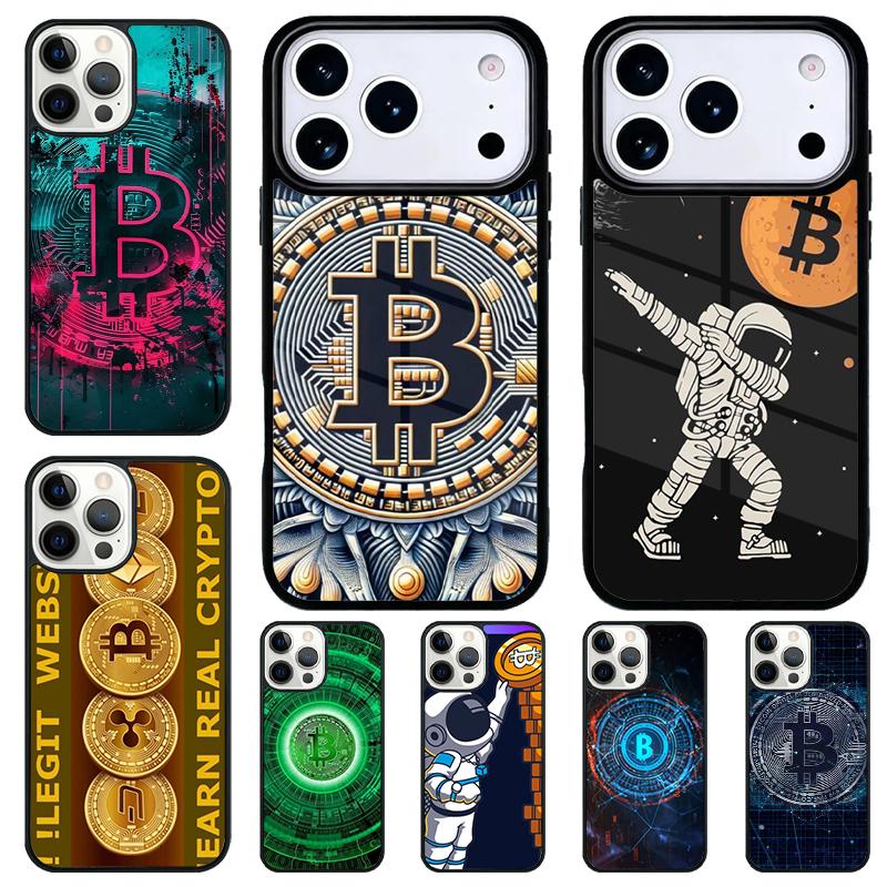 BTC Bitcoin Phone Case for iPhone 17 Air 16 15 11 12 14 13 Pro Max Shockproof Cover