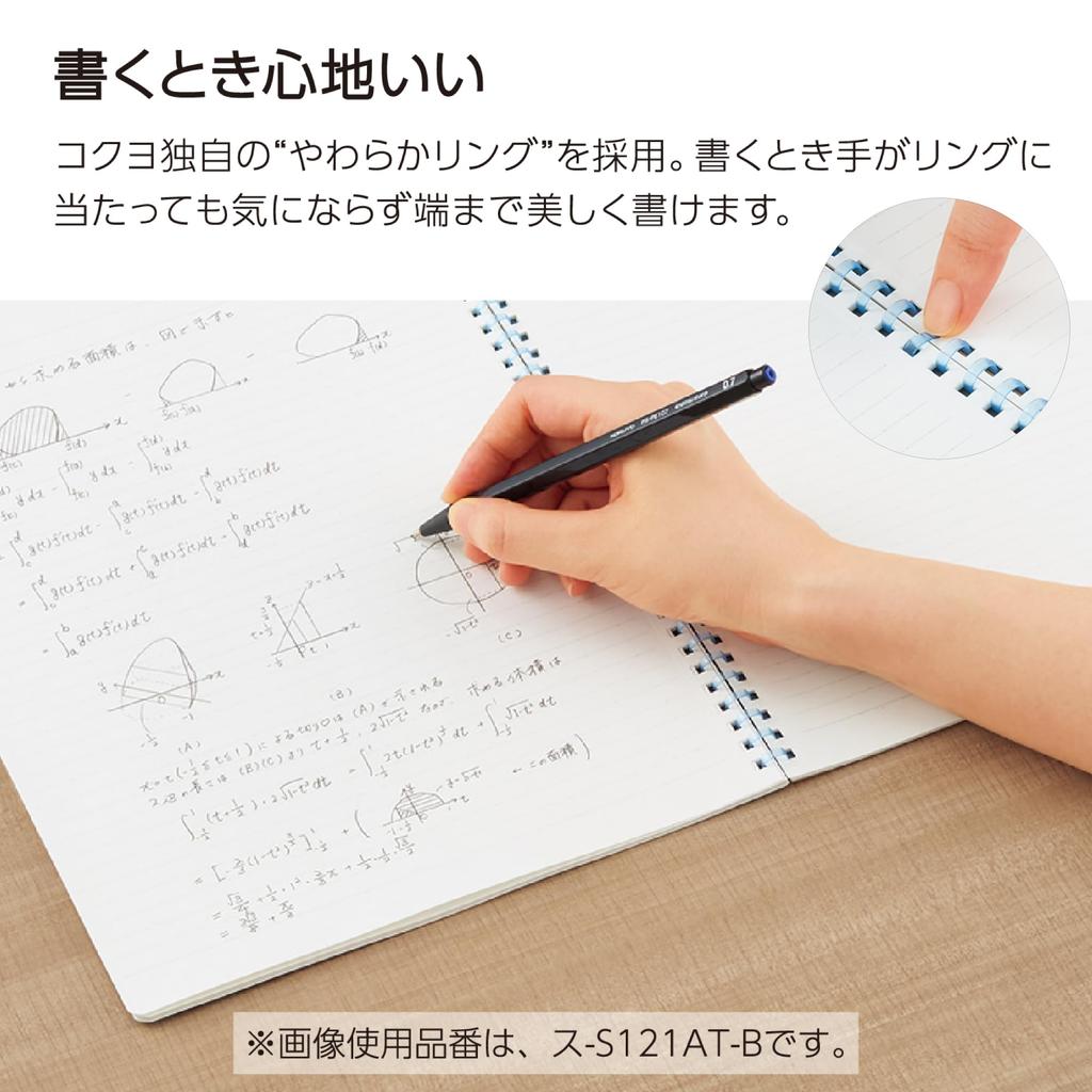 KOKUYO Campus Soft Ring A4 dotted ruled 40 Notebook, size, lines, sheets, blue, Su-S121AT-B