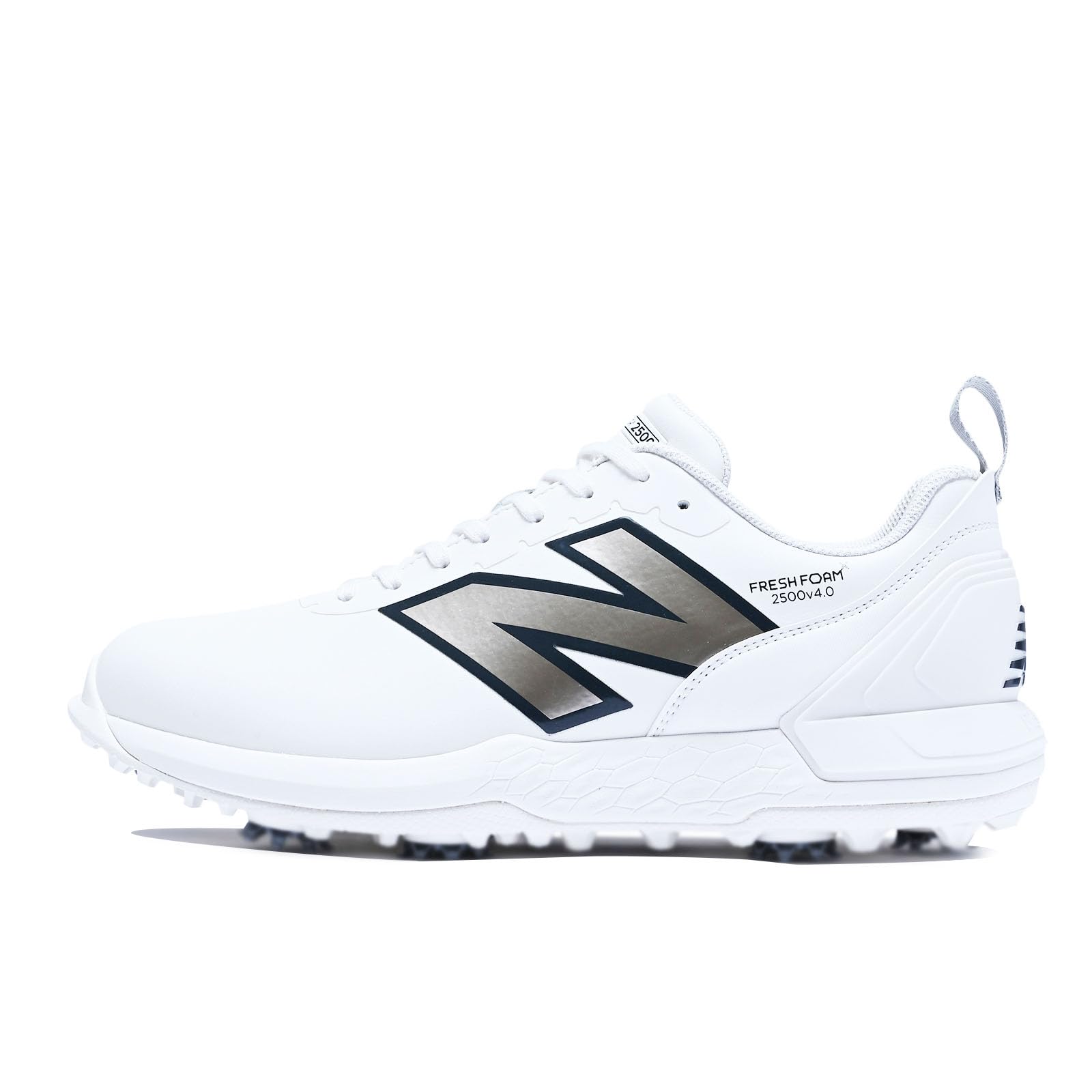 

Обувь для гольфа FRESH FOAM 2500 UG2500 кружевные шнурки шипы C4 см 2E [New Balance] мужские женские (БЕЛОЕ ЗОЛОТО) +27,5