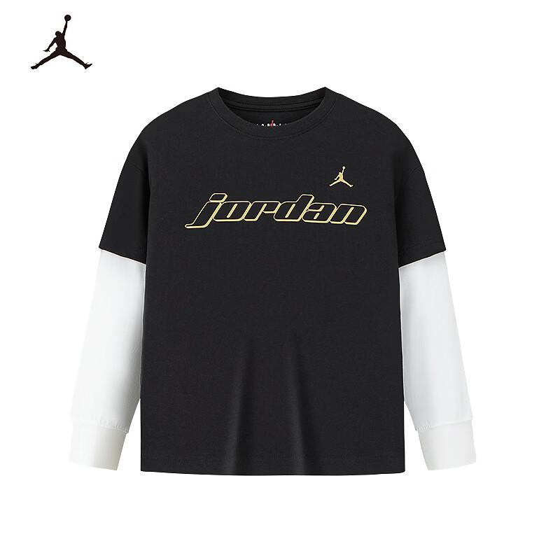 Jordan AJ Boys' Faux Two-Piece Long Sleeve T-Shirt