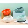 Ceramic Pet Bowl with Bamboo Stand for Dogs and Cats, Puppy Water Food and Drinking Feeder, Non-Slip Cat and Dog Feeder