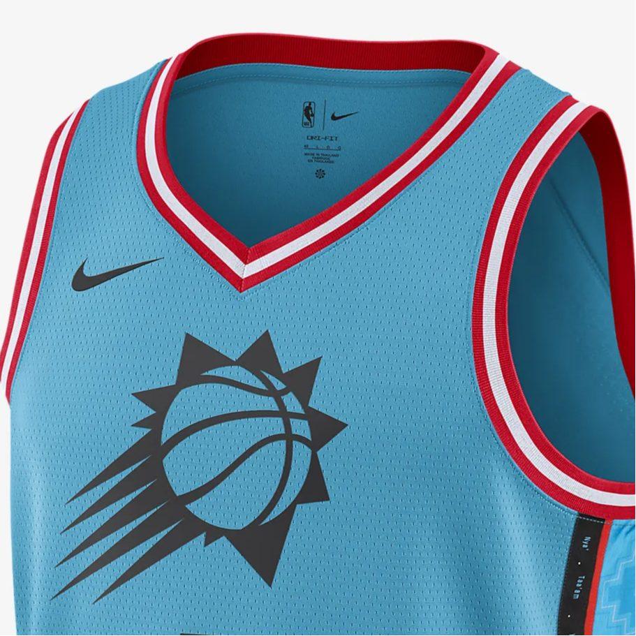 Nike X NBA Basketball Jerseys Unisex Blue Moderate Straight Fit DO9607-414
