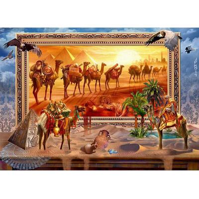 Full Round Drill Desert Camel DIY Diamond Paint Cross Stitch Diamantové vyšívání