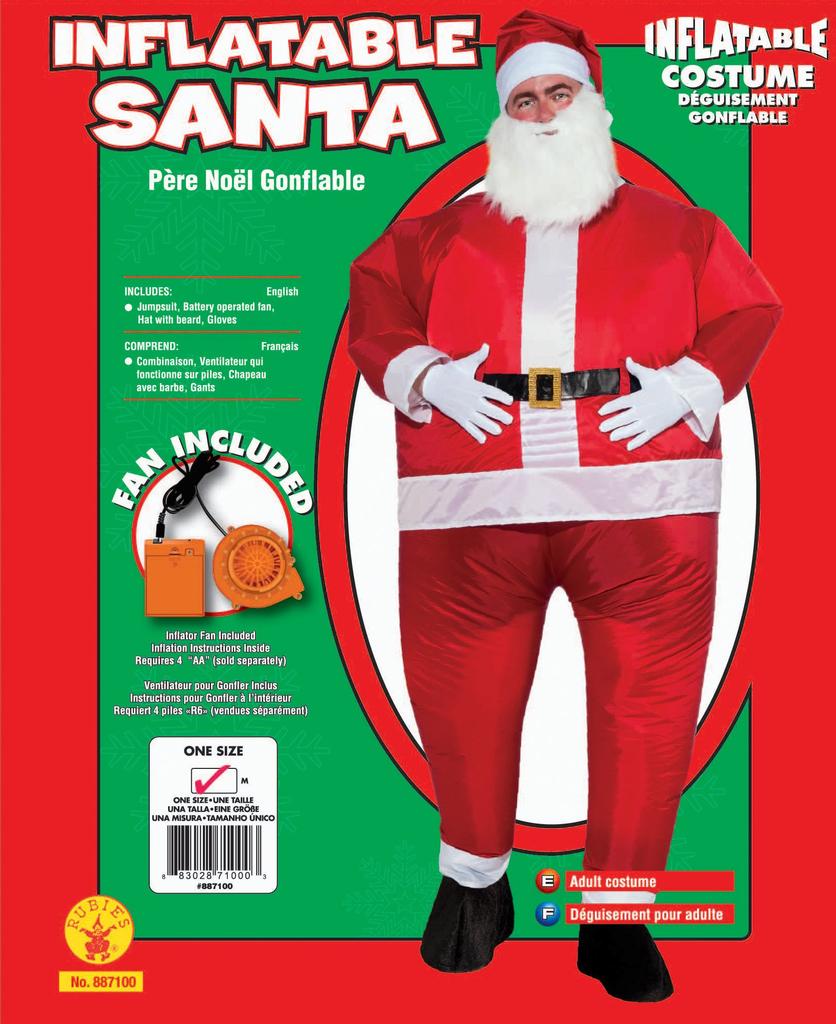 Inflatable Santa Costume STD Rubie's