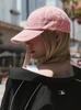 Emelbi Vintage Cursive Unstructured Ball Cap Ny (Mg.Pink)