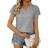 Women's Summer V-neck Raglan T-shirt Short Sleeved Top for Women Shirt
