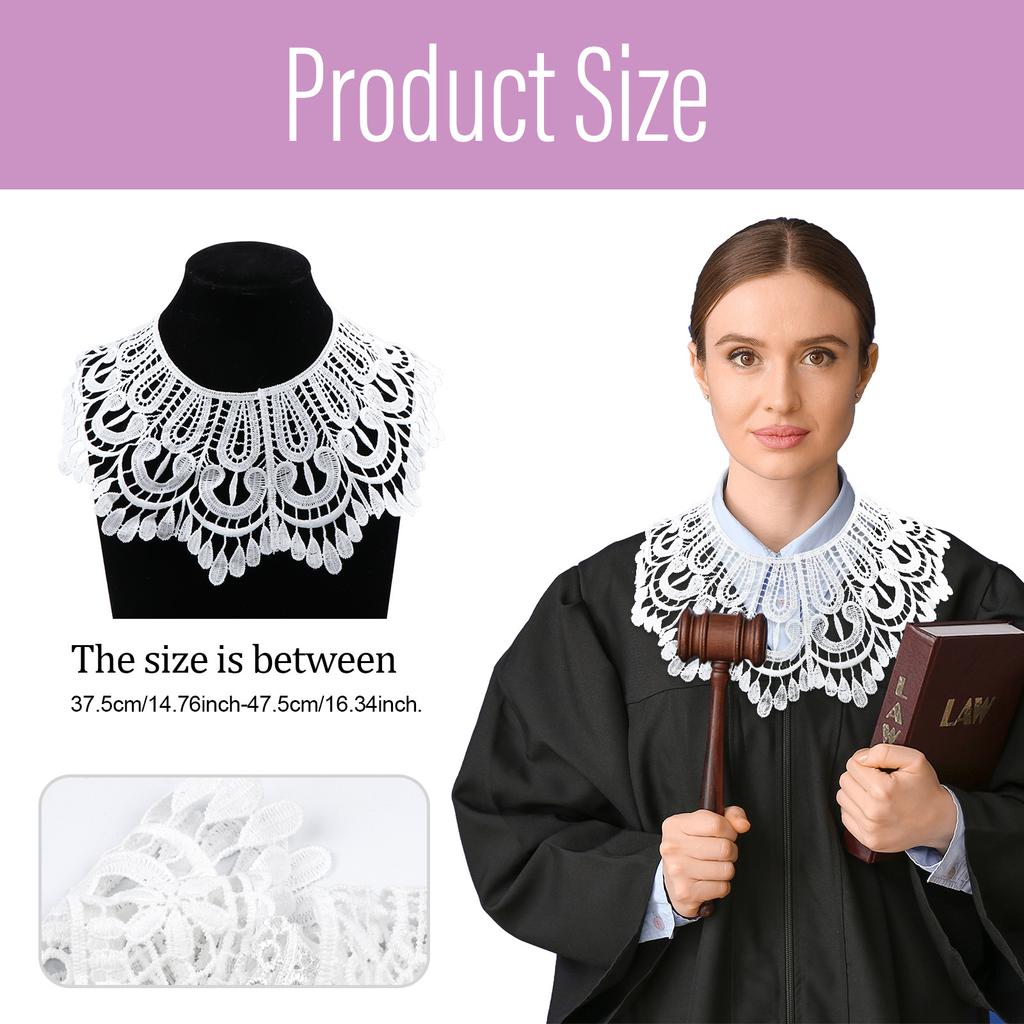 Krajkový límec Květinový Polyesterový Vyšívaný Korsážový Límec Trojrozměrný Dutý Vyšívaný Falešný Límec