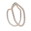 Cherry Blossom Pink Pearl Necklace: Elegant, Lustrous, Perfectly Round - Ideal for Spring & Versatile for Women