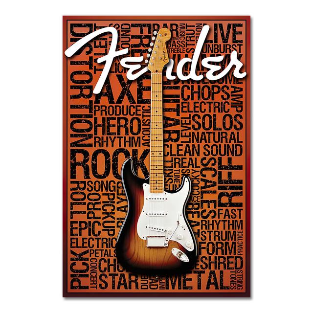 

Новый заказной музыкальный постер с гитарой, холст, постер 30X45 см, 40X60 см, художественное украшение дома, ткань, настенный плакат с принтом, шелковая ткань, без рамки 40*50cm