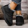 Fashion Winter Women's Snow Boots fashion round toe mid heels Plus Size Couples Sneakers Casual comfortable women's Boots