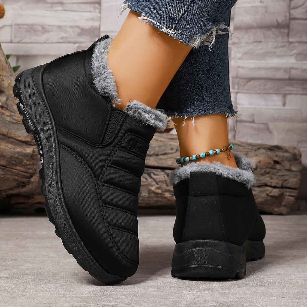 Fashion Winter Women's Snow Boots fashion round toe mid heels Plus Size Couples Sneakers Casual comfortable women's Boots