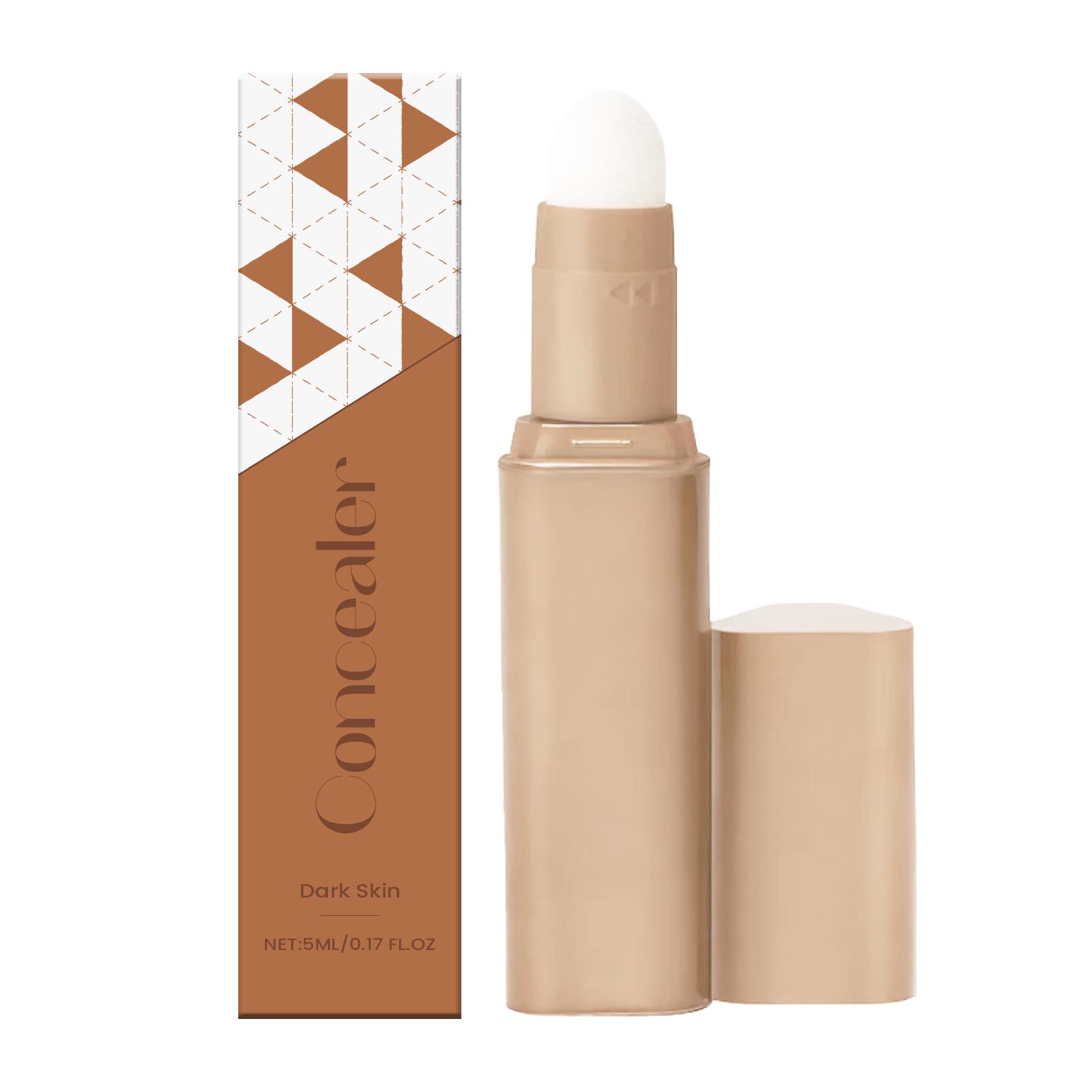 

Silky Concealer Stick (Deep Tone) - Lightweight, Long-Lasting, Brightening, Moisturizing Foundation for a Natural Look.