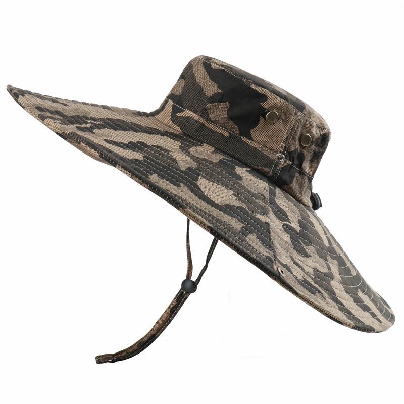 

Men s and women s pure cotton camouflage oversized bucket hat outdoor sun protection sun hat hiking sand hat mountaineering sun hat men