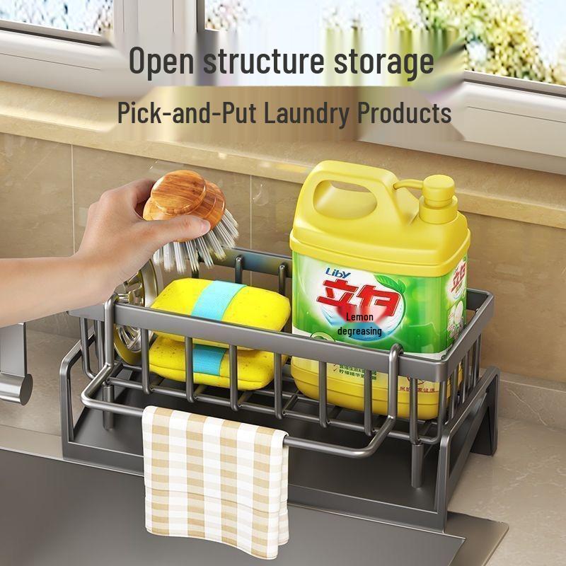 Sink Storage Rack for Dishcloths and Vegetables