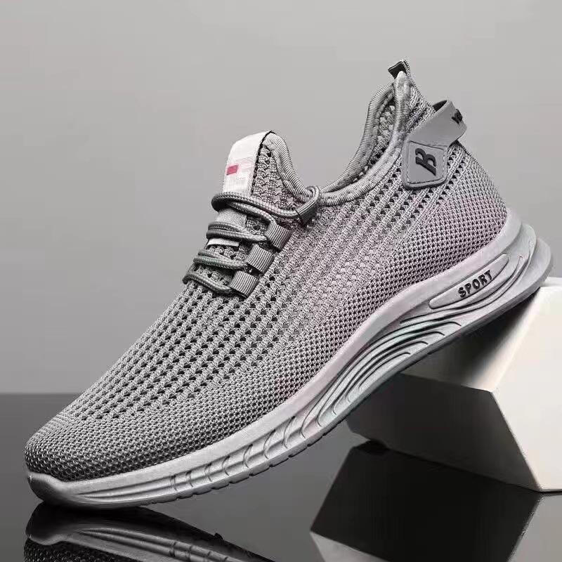 

Внешний размер большой размер новый тренд универсальные летающие плетеные кроссовки для спорта и отдыха дышащая сетчатая мужская обувь низкие кроссовки с мягкой подошвой 38 серый