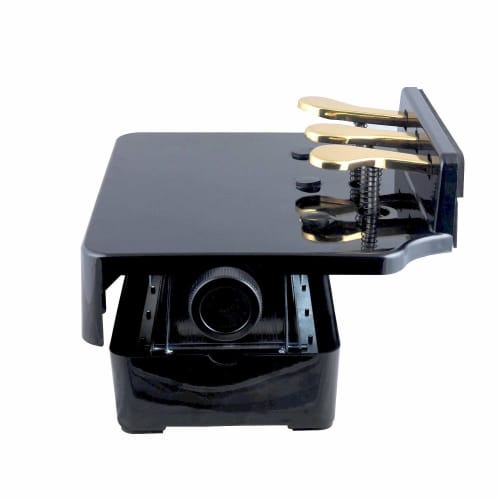 Piano Auxiliary Pedal, Adjustable Height Piano Pedal, 3 Pedals (Black)