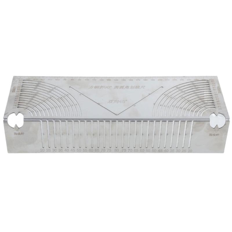 Folding Right Angles Drawing Tool Line Drawing Ruler Tool Square Tube Multifunctional Corner Drawing Ruler Line Drawer