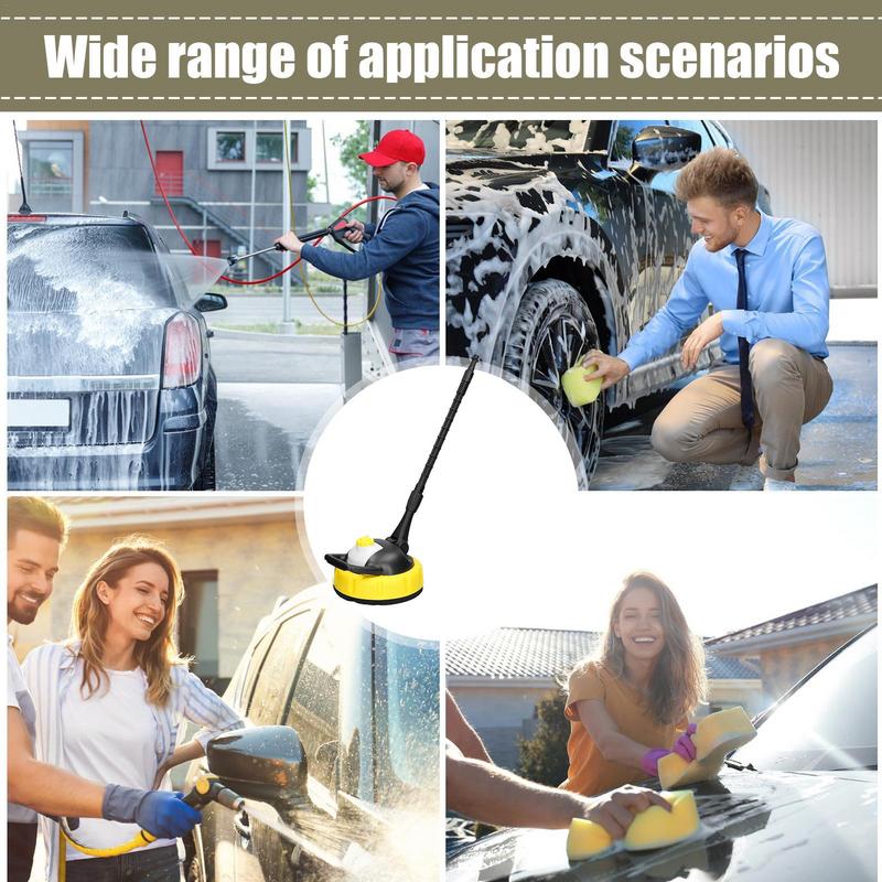 Powerful Surface Cleaning Car Wash Brush High-Pressure House Floor Washer Rotatable Home Cleaning Tool Car Wash Supplies
