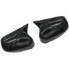 2 Pièces Couvercles de Rétroviseur Latéral en Corne de Bœuf Décoration Extérieure Cache-Rétroviseur Garde-Rétroviseur Garniture pour Honda Civic 2006-2011 Cache-Couvercle de Rétroviseur en Fibre de Carbone