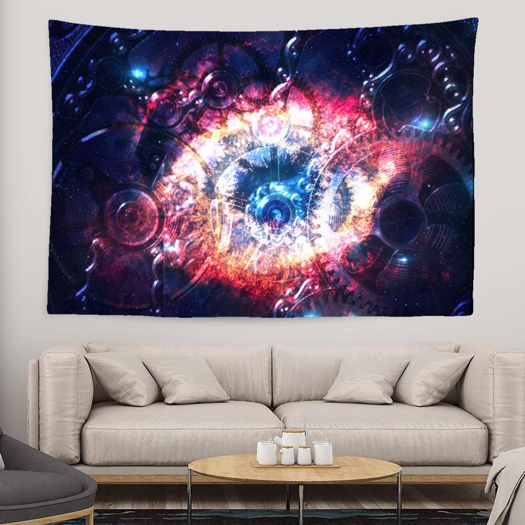 Starry Sky Galaxy Tapestry Fantasy Cloud Cover Wall Hanging Bohemian Hippie Witchcraft Art Dormitory Decoration