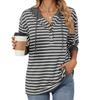Women Autumn Winter Striped Pullover Long Sleeves Hoodies Contrasting Splicing Hooded Loose Sweatshirt fo… More