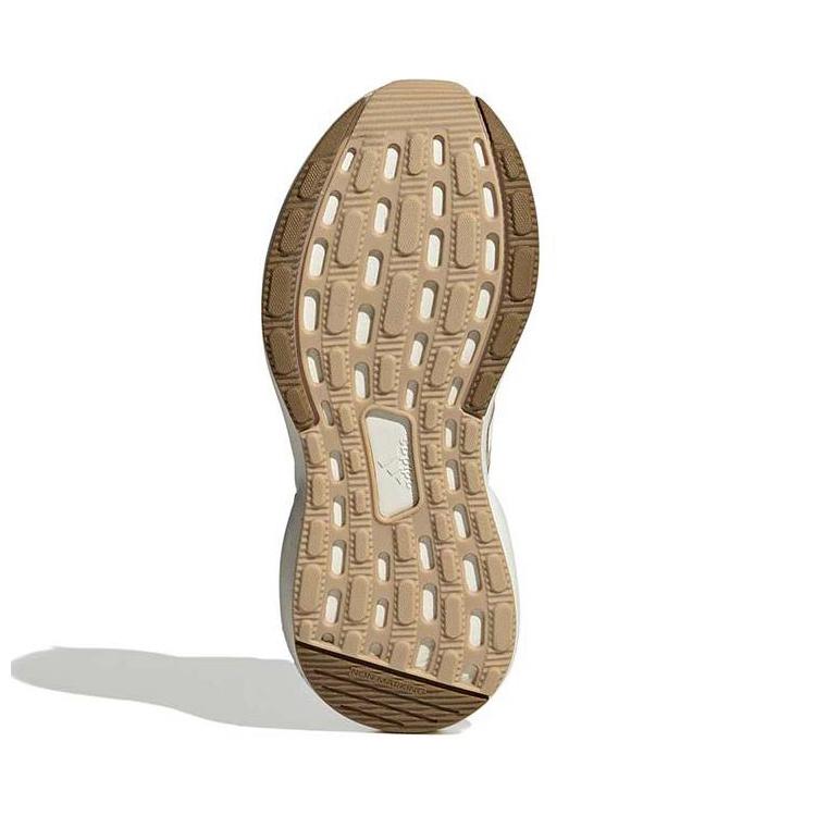 Adidas Rapidasport Boa Comfortable Shock Absorption Durable Breathable Low Top Running Shoes Kids Sneakers White Brown ID5911