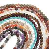1 String Natural Stone Colorful Heart shaped Agate Tiger Eye Amethyst Blue Pine Spacer Beads DIY Charm Bracelet Necklace Jewelry
