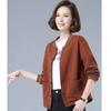 Women's All-Match Coat Plus-Size Plaid Jacket Fashion Casual Loose Slim Long-Sleeved Outwear