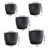 Classical Black Flower Pot For Indoor And Outdoor Plant Lovers Desktop Ornament