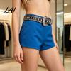 Women Bling Belt Punk Rock Rhinestone Waist for Men Women Adjustable Wide Rivets Jeans Pants Clothes Accessory Party Night Club Square Buckle