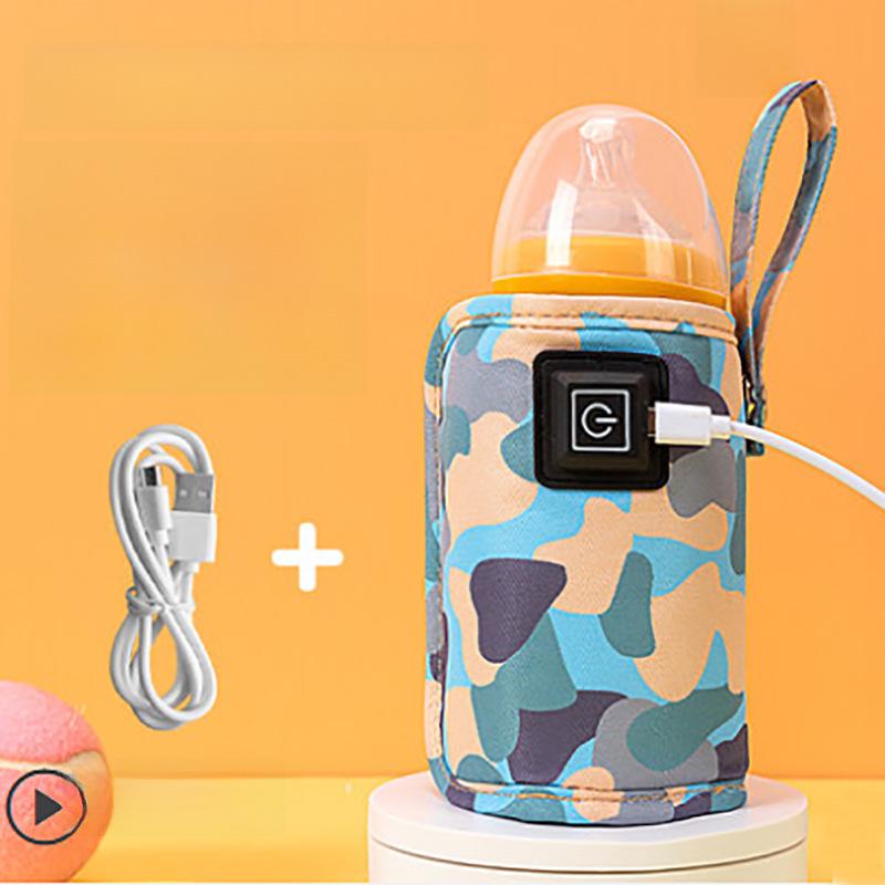 USB Heated Bottle Insulation Sleeve with Three-Speed Temperature Control for Outdoor and Car Use