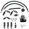 Car Universal EFI Fuel Pressure Regulator for 7MGTE MKIII with Hose Line Oil 100psi Gauge Universal Adjustable FPR AN6 Fitting