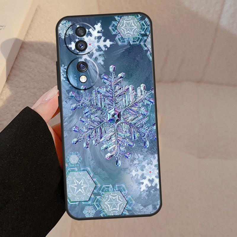 Snow Snowflake Winter For Honor Magic 7 6 5 Lite V5 Case For Honor 400 Pro 200 50 70 90 X8a X8b X9a X9b X9c Cover