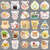 54 Adorable Relax Bear Stickers: Waterproof Cartoon Animal Decorations for Thermos Cups & Notebooks