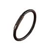 Adjustable Snap Closure Handwoven Leather Bracelet For Men Stylish Cuff Fashion Accessory Durable Comfortable